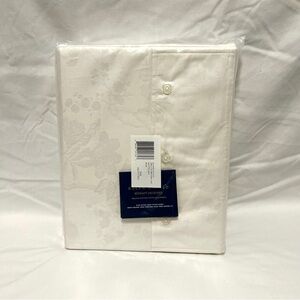 Polo Ralph Lauren Organic Cotton Bethany Jacquard Fitted Sheet Silver Gray, KING